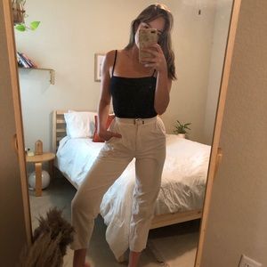 vintage corduroy off white pants